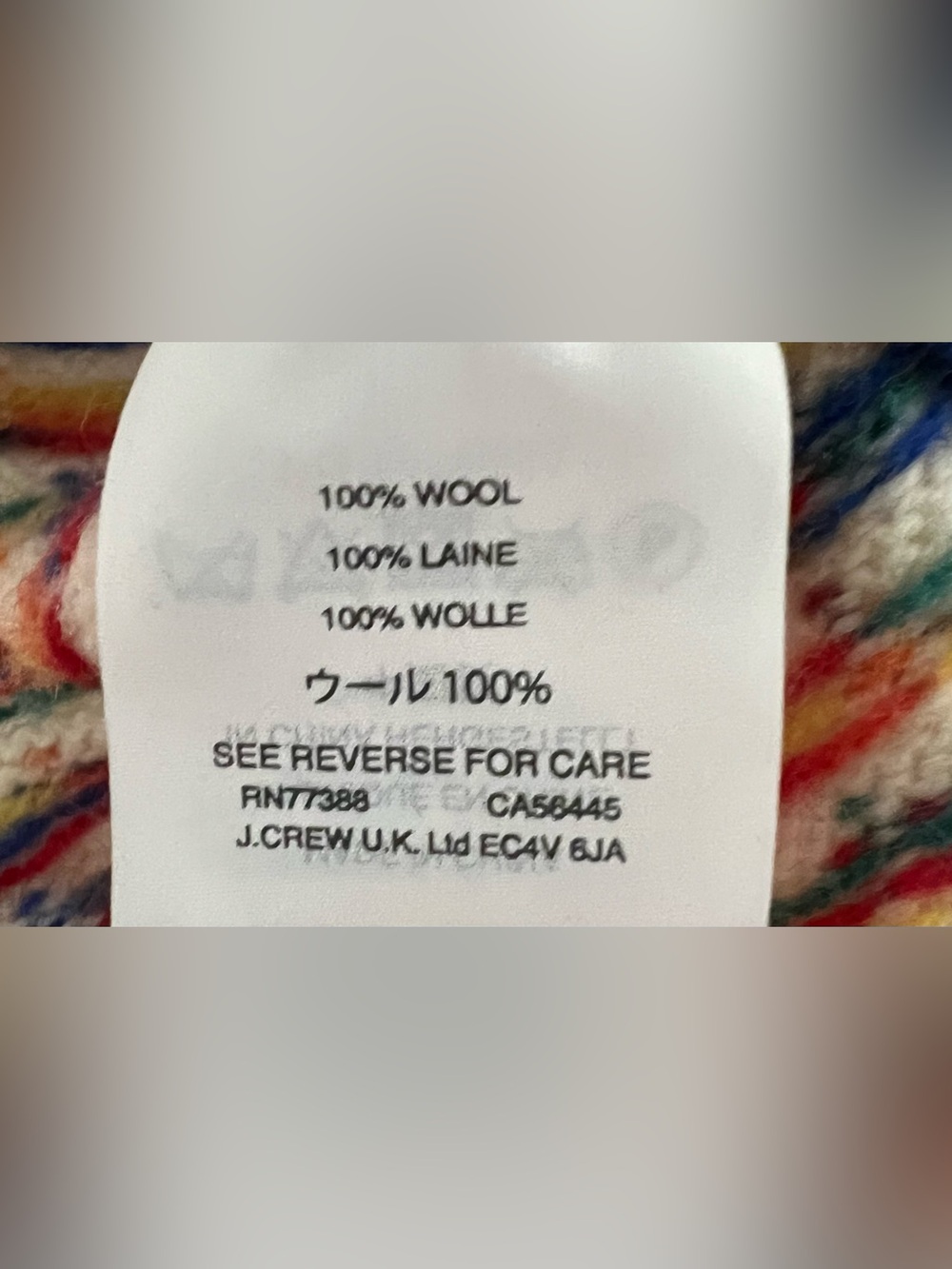 J.Crew 100% Wool Fair Isle Sweater XS Cream Multicolor Nordic Heritage - Picture 7 of 7